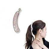 Impression Acrylic Banana Clip, Transparent  Plastic  banbana clip pack of 12 pc )